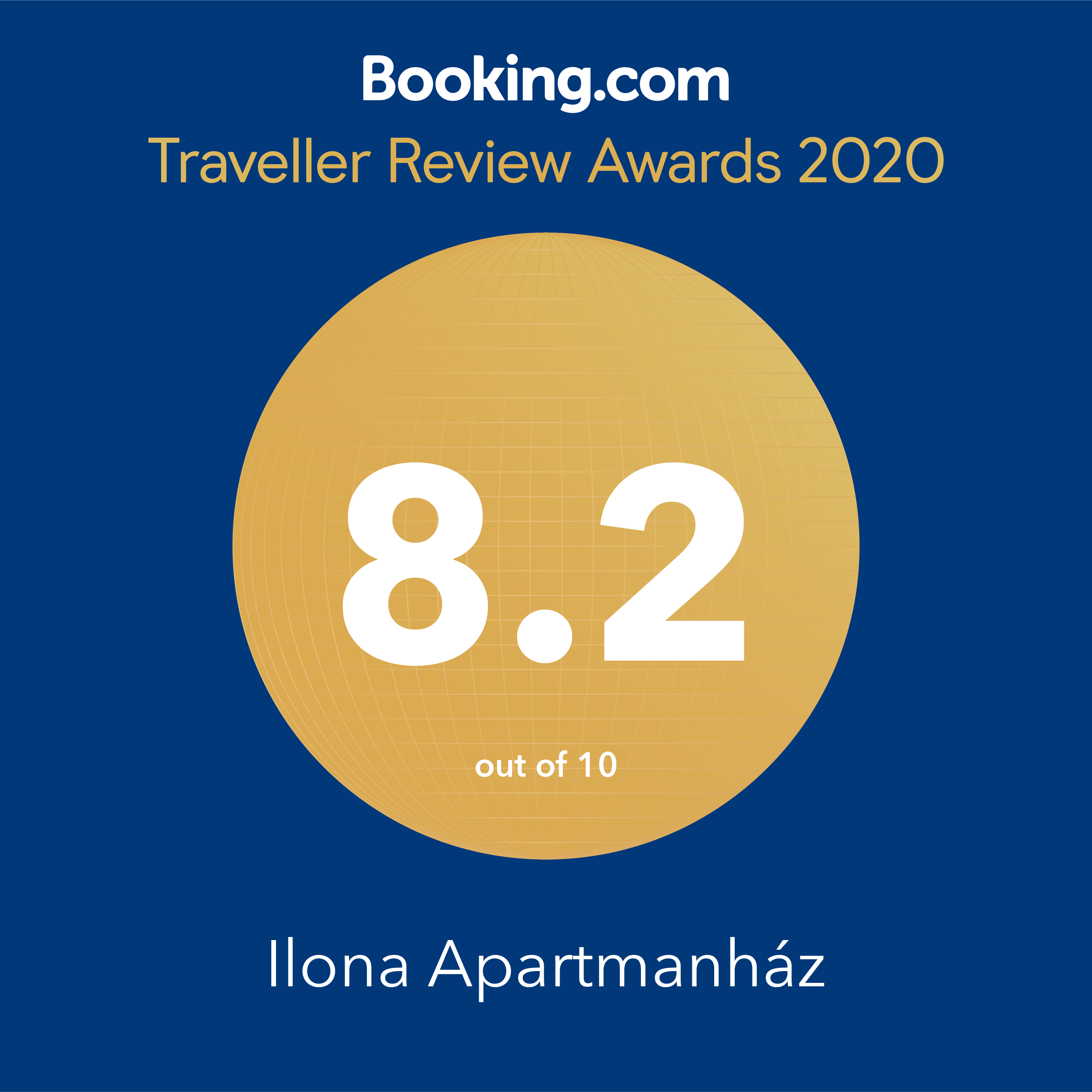 booking.com - Traveller Review Award 2020